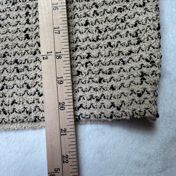 St John Collection Marie Gray Tweed Wool Pull On Skirt Size 10 Beige Black Woven - Picture 7 of 7